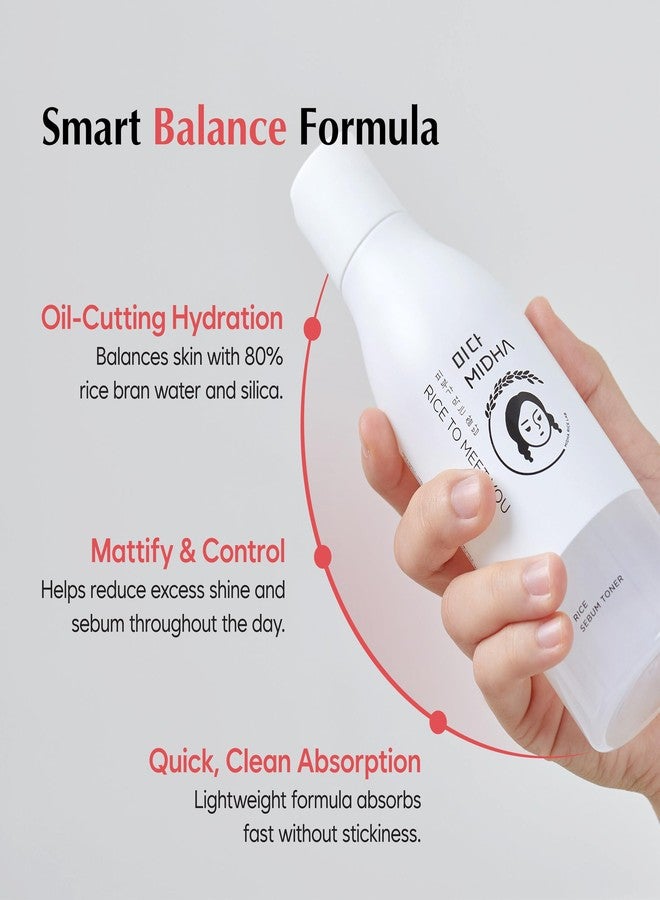 MIDHA Rice SEBUM Toner, 6.76fl.oz/200ml,Hydrating, Pore Refining, Sebum Control – Lightweight Daily Toner for Oily & Sensitive Skin – Vegan, Alcohol-Free, Non-Comedogenic, Double-Layer Formula - Image 4